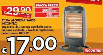 Bennet Incontro stufa alogena sa03s offerta