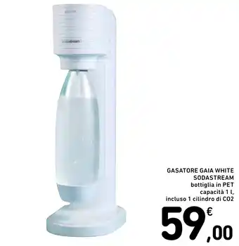 Spazio Conad GASATORE GAIA WHITE SODASTREAM offerta