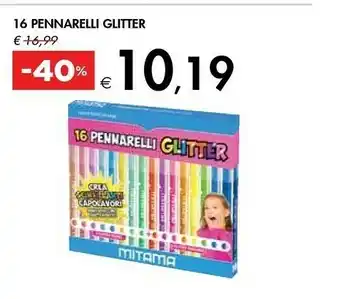 Bennet 16 pennarelli glitter offerta