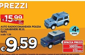 Bennet Auto radiocomandata polizia o carabinieri offerta