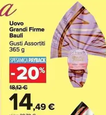 Carrefour Market Uovo Grandi Firme Bauli Gusti Assortiti offerta