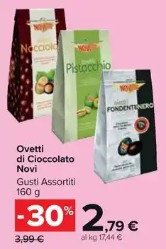 Carrefour Market Ovetti di Cioccolato Novi Gusti Assortiti offerta