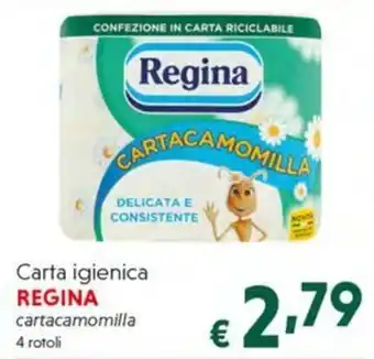 DiMeglio Carta igienica REGINA cartacamomilla 4 rotoli offerta