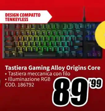 MediaWorld Tastiera Gaming Alloy Origins Core offerta