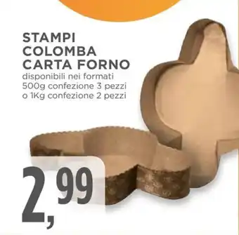 Conad STAMPI COLOMBA CARTA FORNO offerta