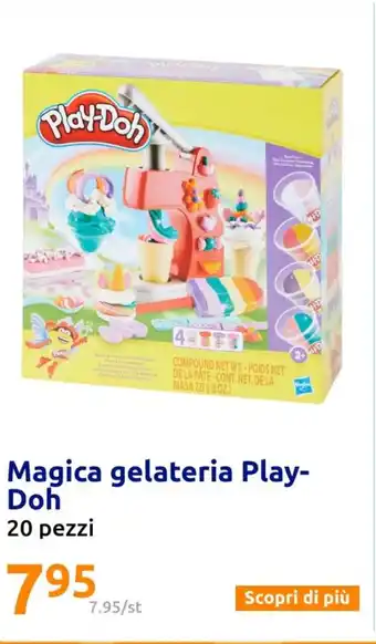 Action Magica gelateria Play-Doh 20 pezzi offerta