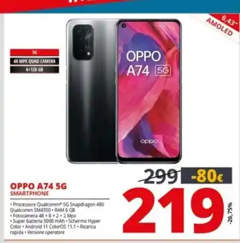 Comet OPPO A74 5G Smartphone offerta