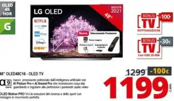 Comet LG OLED 48" OLED48C16 - OLED TV offerta