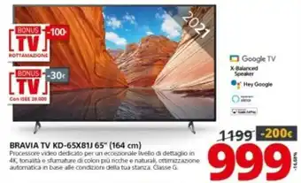 Comet SONY Bravia TV KD-65X81J 65" (164 cm) offerta