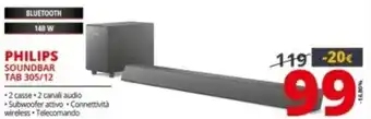 Comet Philips Soundbar Tab 305/12 offerta