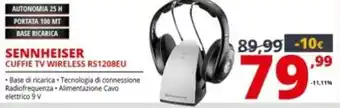 Comet Sennheiser Cuffie TV Wireless RS1208EU offerta