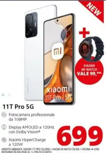 Comet XIAOMI 11T Pro 5G + XIAMO MI Watch offerta