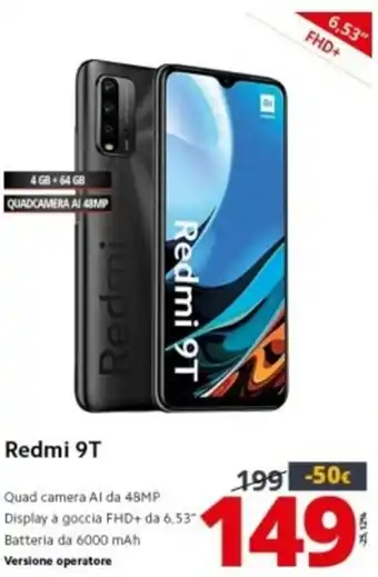 Comet XIAOMI Redmi 9T offerta