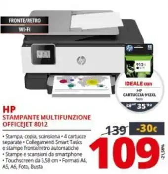 Comet HP Stampante Multifunzione Officejet 8012 offerta