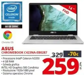 Comet ASUS Chromebook C423NA-EB0287 offerta
