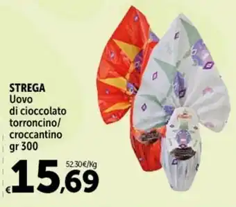 Carrefour Market STREGA Uovo di cioccolato torroncino/ croccantino offerta