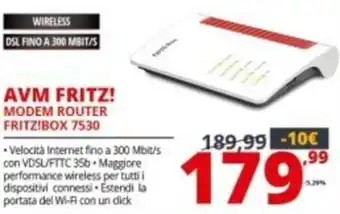 Comet AVM FRITS Modem Router Fritz!Box 7530 offerta