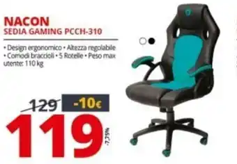 Comet Nacon Sedia gaming PCCH-310 offerta