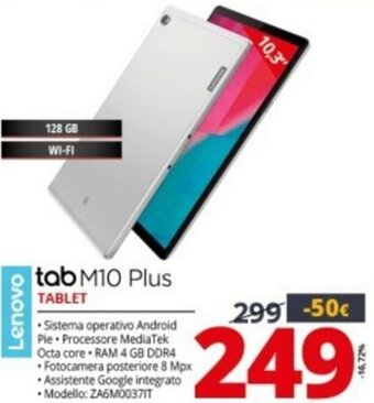 Comet Lenovo Tab M10 Plus offerta