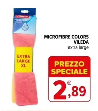 Iperal MICROFIBRE COLORS VILEDA extra large offerta