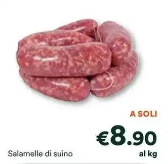 Unes Salamelle di suino offerta