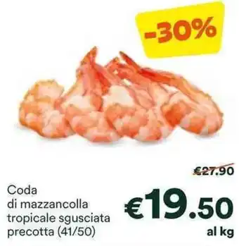 Unes Coda di mazzancolla tropicale sgusciata precotta (41/50) offerta