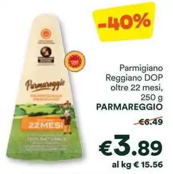 Unes Parmigiano Reggiano DOP oltre 22 mesi, PARMAREGGIO offerta