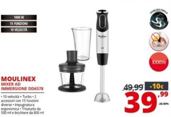 Comet Moulinex Mixer Ad Immersione DD6578 offerta