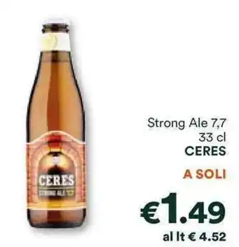 Unes Strong Ale 7,7 33 cl CERES offerta