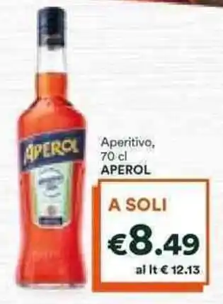 Unes Aperitivo, 70 cl APEROL offerta