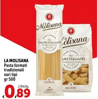 Carrefour Market LA MOLISANA Pasta formati tradizionali gr 500 offerta