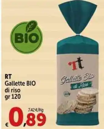 Carrefour Market RT Gallette BIO di riso gr 120 offerta