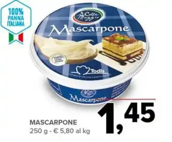 Todis MASCARPONE 250 g offerta