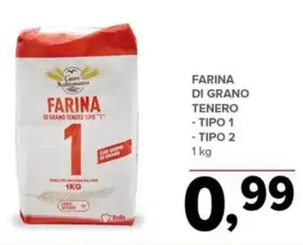 Todis FARINA DI GRANO TENERO - TIPO 1 - TIPO 2 1 kg offerta