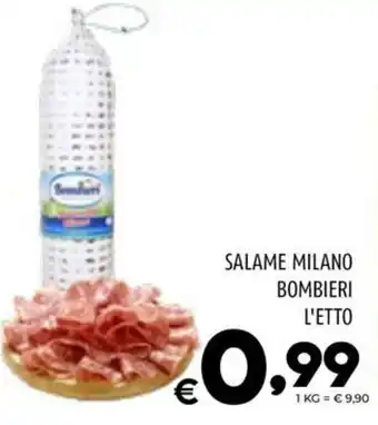 Il Centesimo SALAME MILANO BOMBIERI L'ETTO offerta