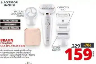 Comet Braun Epilatore Silk-Épil 9 Flex 9-030 offerta