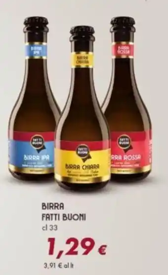 Oasi BIRRA FATTI BUONI cl 33 offerta