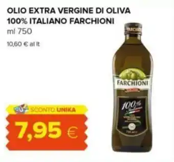 Oasi OLIO EXTRA VERGINE DI OLIVA 100% ITALIANO FARCHIONI ml 750 offerta