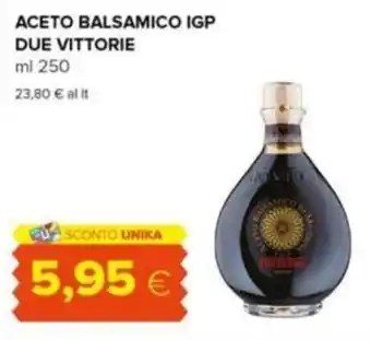 Oasi ACETO BALSAMICO IGP DUE VITTORIE ml 250 offerta