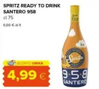 Oasi SPRITZ READY TO DRINK SANTERO 958 cl 75 offerta