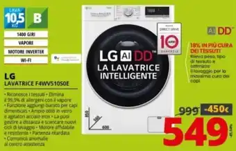 Comet LG Lavatrice F4WV510S0E offerta