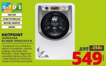 Comet Hotpoint Lavasciuga EU AQDD 107632 EU/A N offerta