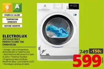 Comet Electrolux Asciugatrice Perfectcare 700 EW8H492W offerta