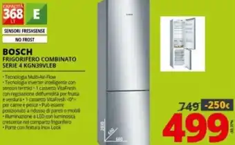 Comet Bosch Frigorifero Combinato Serie 4 KGN39VLEB offerta