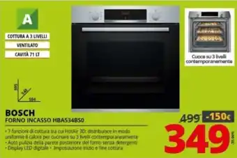 Comet Bosch Forno Incasso HBA534BS0 offerta