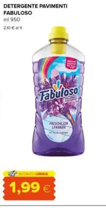 Oasi DETERGENTE PAVIMENTI FABULOSO ml 950 offerta