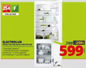 Comet Electrolux Frigo Da Incasso ENT6TF18S offerta
