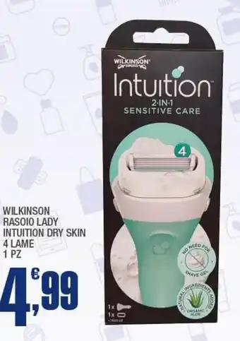 Splendidi e Splendenti WILKINSON RASOIO LADY INTUITION DRY SKIN 4 LAME 1 PZ offerta