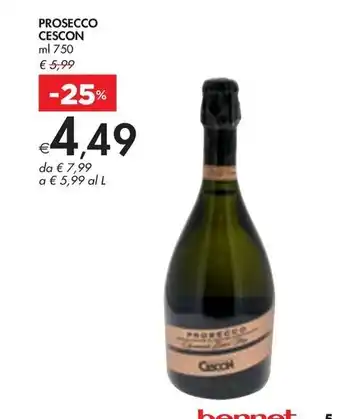 PROSECCO CESCON ml 750