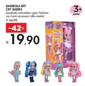 Bennet BAMBOLA BFF CRY BABIES offerta